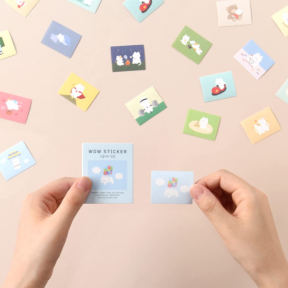 Amazon | モノライク ワウ ステッカー くもの にちじょう Ver.1 + Ver